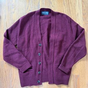 Vintage Robert Bruce Cardigan Sweater – Made in USA – Men’s M – Maroon